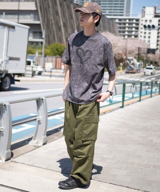 WEGO スノーパターングラフィックT（SS） ダークグレー