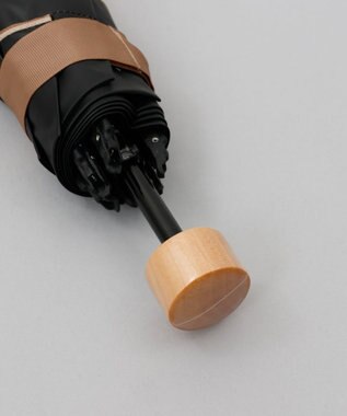 AURORA 【WEB・直営店限定】グログラン晴雨兼用傘（折りたたみ・クイックオープン） ベージュ