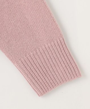 ANY 【洗濯機可】ラムウールVネック カーディガン ピンク