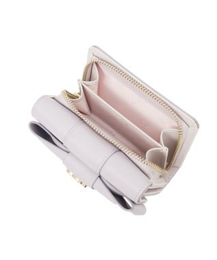 Maison de FLEUR ベルトリボンミニウォレット Lavender