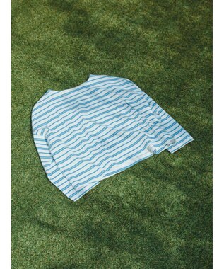 AMERICAN HOLIC ボートネックボーダープルオーバー Blue