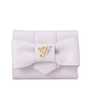 Maison de FLEUR ベルトリボンミニウォレット Lavender