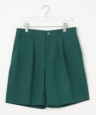 UNFILO MENS ライトリネン ショートパンツ [23年春夏商品] ダークグリーン