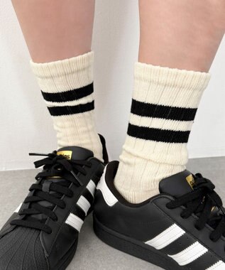 WEGO ローゲージラインソックス（R）　 ブラック