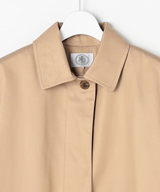 J.PRESS LADIES L コンパクトギャバ ステンカラー コート ベージュ系