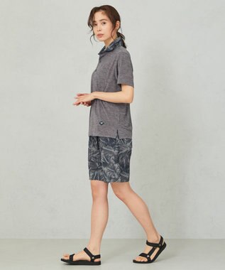 JOSEPH ABBOUD MOUNTAIN 【UNISEX】3Dエンボスリーフ ハーフパンツ ライトグレー系6