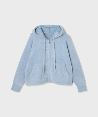 GRACE CONTINENTAL フェザーニットパーカー サックス