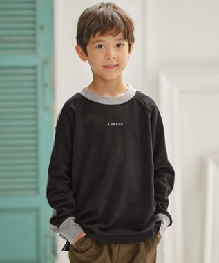 J.PRESS KIDS 【100-130cm】裏毛ラグラン ロゴトレーナー