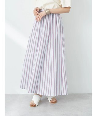 earth music&ecology ポプリンフレアスカート