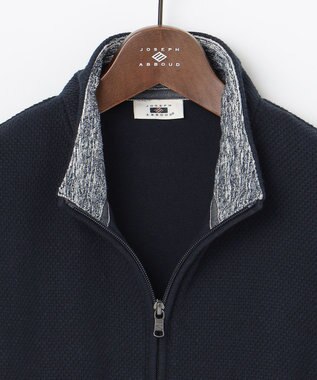 JOSEPH ABBOUD 【キングサイズ】ハイネック フルZIPブルゾン ネイビー系