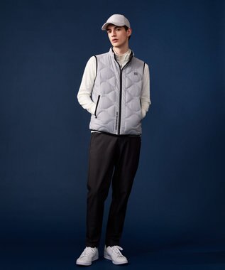 23区GOLF 【UNISEX】フランネル ナンバリング キャップ ライトグレー系
