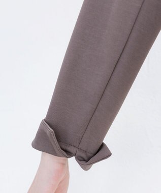 Tiaclasse 【新色追加・洗える】ノーカラーカットソージャケット モカ