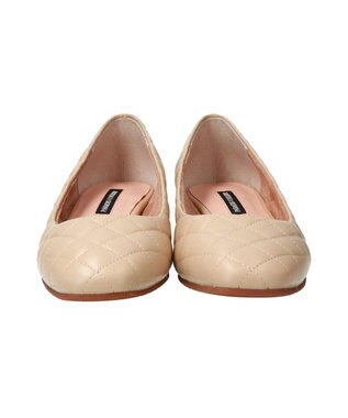 Bridget Birkin 【PARADIS COULEUR】パールヒールキルティングパンプス ライトベージュ