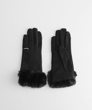 ORuKuBET リングビジューエコファー ジャージグローブ(WOMEN)【タッチパネル対応】