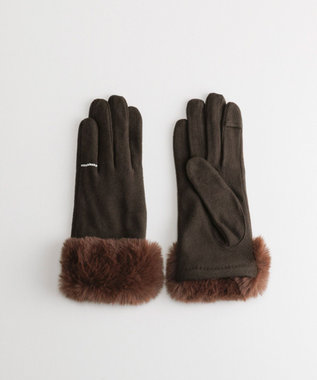 ORuKuBET リングビジューエコファー ジャージグローブ(WOMEN)【タッチパネル対応】