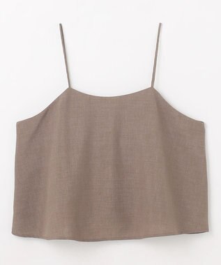 ANY 【2SET/洗濯機可】テックリネンキャミソール×パンツセットアップ モカ