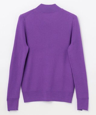 GRACE CONTINENTAL メリノウールリブトップ パープル