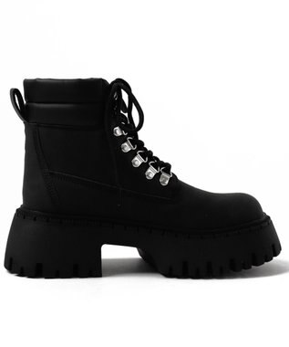 WEGO 厚底トレッキングブーツ ブラック