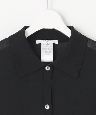 23区 S 【SLOW/一部店舗限定】シアーサマー ニット ブラック系