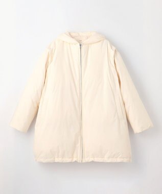 NAVE 【Nave】ナイロンタフタ ダウンコート エクリュ系