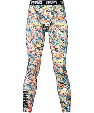 CW-X 【MEN】 メンズスポーツタイツ CHUMS (チャムス)コラボ 脚スッキリ。動き軽やか。 吸汗速乾 LNO300 /ワコール