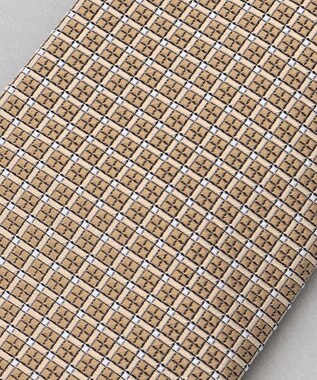 GOTAIRIKU GOTAIRIKU別注【日本製】シルク ネクタイ_格子柄 ブラウン系8