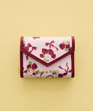 Maison de FLEUR いちご柄ウォレット