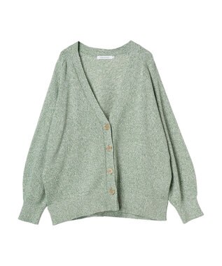 AMERICAN HOLIC ＭＩＸＶネックニットカーディガン Green