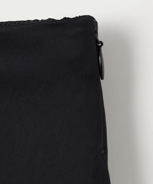 NAVE 【ReNAVE　洗える】グロスサテンスカート ブラック