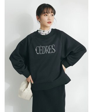 CRAFT STANDARD BOUTIQUE 軽量ボンディングパールロゴプルオーバー Black