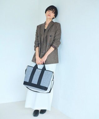 TOPKAPI 【Breath TOPKAPI】イタリアンフェルト ショルダー付 A4 トートバッグ L チャコールグレー