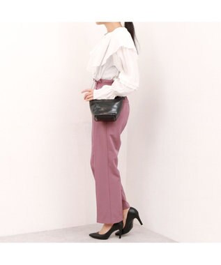 UNBILLION カシュカシュ cachecache / ギャザーハンドルメタリックミニショルダー ブラック