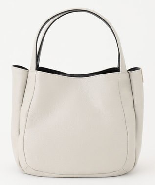 Y'SACCS シュリンクレザートート Sサイズ アイボリー