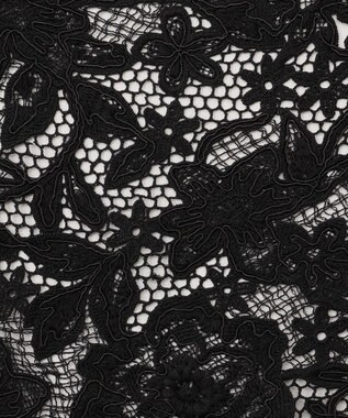 GRACE CONTINENTAL タッセル付レースカラー ブラック