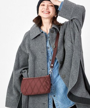 LeSportsac QUILT CLUTCH/チョコレートブラウンキルト