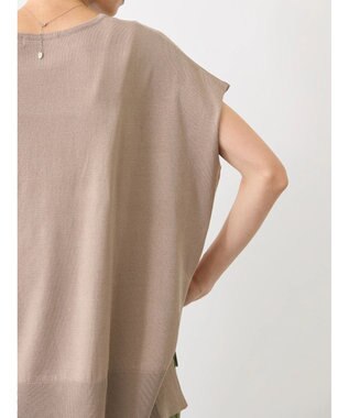 AMERICAN HOLIC 前振りニットフレンチスリーブプルオーバー Mocha