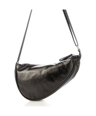 UNBILLION カシュカシュ cachecache / アシンメトリーメタリックショルダーバッグ ブラック