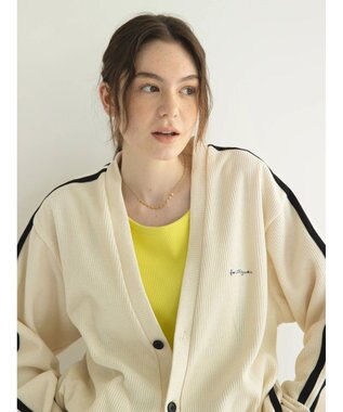 CRAFT STANDARD BOUTIQUE 【リサイクル】ラインカーディガン Ivory