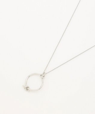 J.PRESS LADIES ノットリング ワントップ ネックレス シルバー系