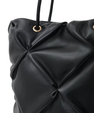 Green Parks ａｎｄｍｉｋｋａ．合皮タックＡ４トートバック Black