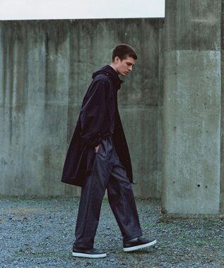 UNFILO MENS 【新色追加】FINE MOVE デニム タックパンツ [24年商品] ネイビー