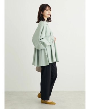 Green Parks ・ｆｕｒｒｙ　ｒａｔｅ　変形キリカエシャツチュニック Gray