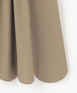 #Newans 【イージーケア】スカラップヘムチュニックブラウス カーキ系