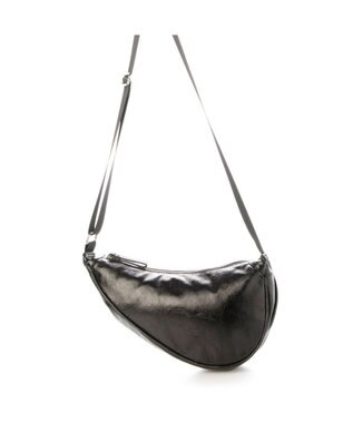 UNBILLION カシュカシュ cachecache / アシンメトリーメタリックショルダーバッグ ブラック