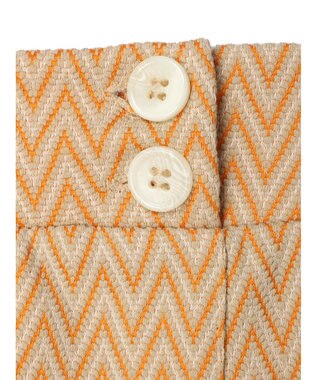 earth music&ecology シェブロン柄タイトスカート Orange