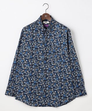 JOSEPH ABBOUD 【キングサイズ・ジョセフ・アブード氏セレクト・英国LIBERTY社】リバティ シャツ ネイビー系6