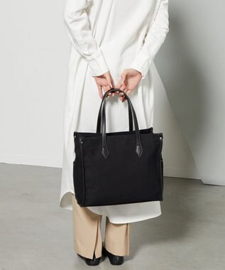 Y'SACCS バインダーキャンバスA4トートバッグ ブラック