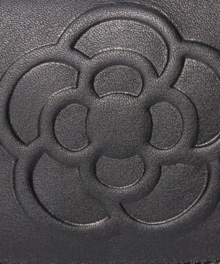 CLATHAS ワッフル　フラップ長財布 ブラック