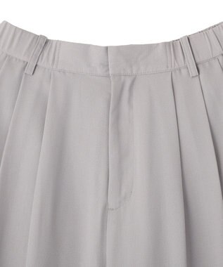 Green Parks セミワイドスラックスパンツ Light Gray