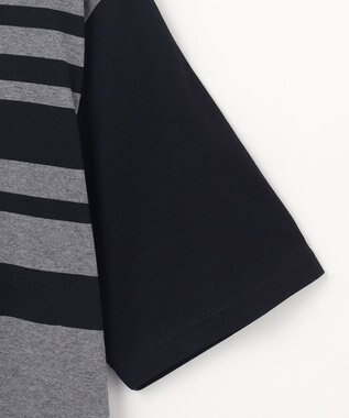 JOSEPH HOMME ブライトボーダーブロック　Tシャツ ブラック系